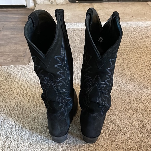 Lane fire away black suede boots size 11 - Picture 3 of 9